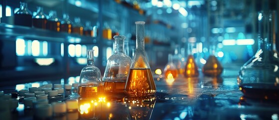 lab chemistry or science research and development concept 