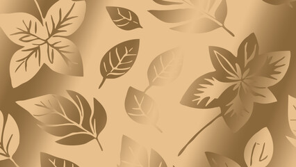 Luxurious golden botanical background. Printable wallpapers, covers, wall art, greeting card, wedding cards, invitations.