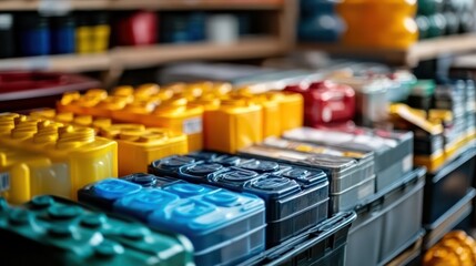 Obraz premium An organized emergency kit in a waterproof container, showing its importance for flood and water-related disasters.