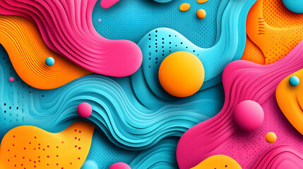 Abstract Colorful D Shapes Background Texture