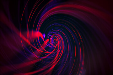 Abstract background of swirling light pattern with tunnel effect