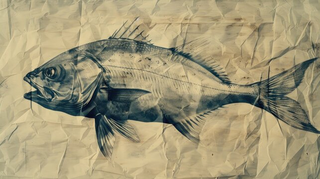 bouget Vintage old paper texture with white deep bodied crevalle