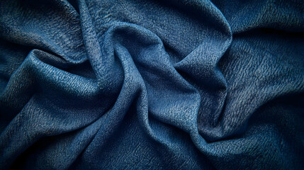 Blue Denim Fabric Texture Background