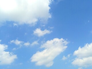 background photo of beautiful blue sky and white clouds