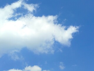 background photo of beautiful blue sky and white clouds