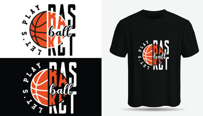 Basketball Sports t-shirt design. Basketball typography, t-shirt graphics, Basketball T shirt design vector illustration.