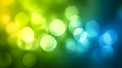 Obraz premium Abstract Green Blue Bokeh Background