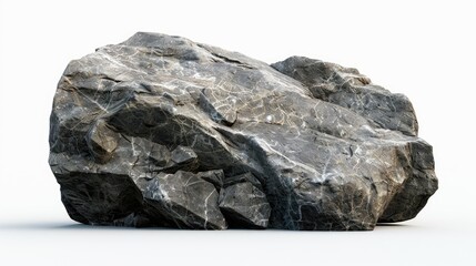 stone isolated on whitebackground rock isolated on whitebackground