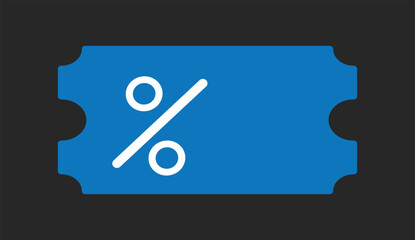 Discount voucher outline vector icon. Thin line black discount voucher icon, flat vector simple element illustration from editable payment methods concept isolated stroke on white background