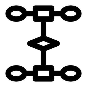 erd, entity, relationship, diagram, system, modeling, chart, graph outline icon