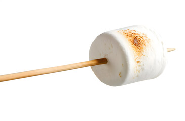 roasting marshmallows on a stick, marshmallow skewer, isolated on a transparent background png