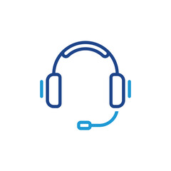Headphone icon. customer services icon vector for web site Computer and mobile app
