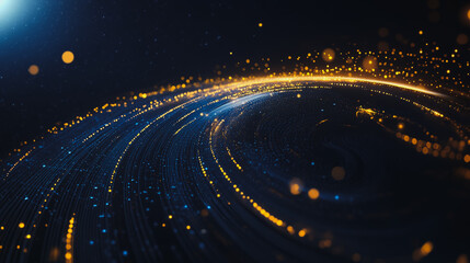 Obraz premium Abstract digital background electromagnetic wave background Innovation digital wave background information technology background The background is the background. gradient wave digital wave banne