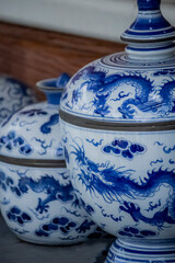 Blue and white porcelain bowls