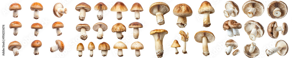 Canvas Prints An isolated champignon on a white background, with full depth of field