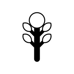 Tree icon vector. Plant illustration sign. Garden symbol or logo.