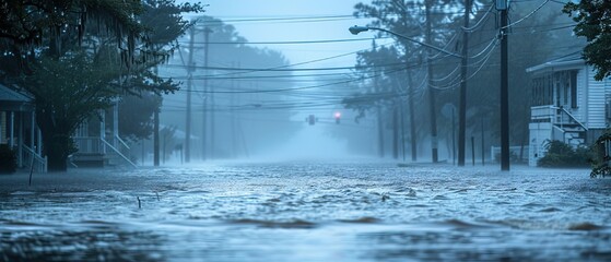 A severe tropical storm with heavy rainfall caused a major flooding 