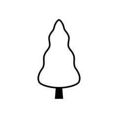 Tree icon vector. Plant illustration sign. Garden symbol or logo.