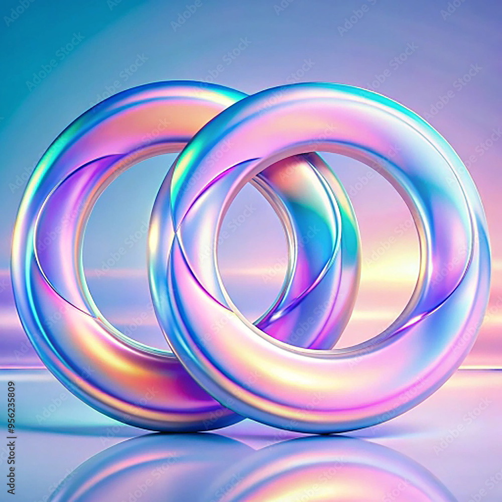 Poster abstract background with circles