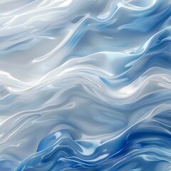 Naklejka premium Soft Flowing Fabric in Blue and White Gradient