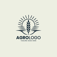 Organic Agriculture Branding Logo and Minimalist Plant logo