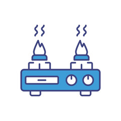 Camp Stove icon vector stock illustration