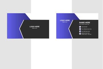 business card design, abstarct and professional visiting card template.