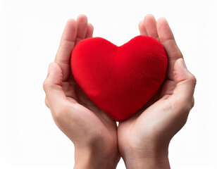 Obraz premium an image of red engagement box holding by hand of young girl