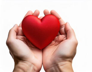 Fototapeta premium an image of red engagement box holding by hand of young girl