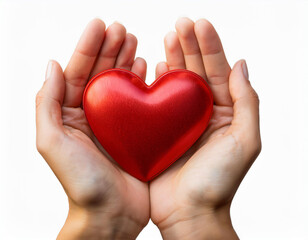 Obraz premium an image of red engagement box holding by hand of young girl
