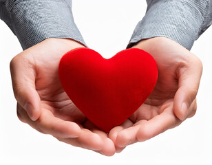 Obraz premium an image of red engagement box holding by hand of young girl