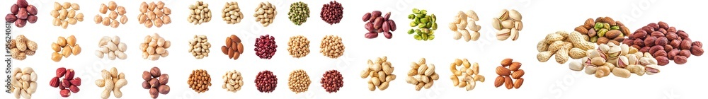 Aufkleber the peanut is isolated against a white background with full depth of field