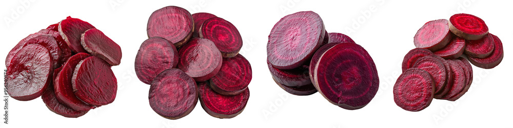 Poster beetroot isolated on white background with full depth of field