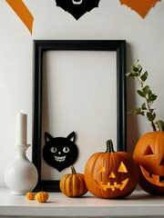 halloween pumpkin frame