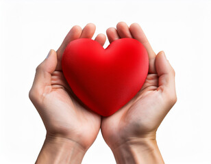 Fototapeta premium an image of red engagement box holding by hand of young girl