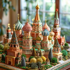 kremlin rethemed as a birthday cake 