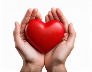 Obraz premium an image of red engagement box holding by hand of young girl