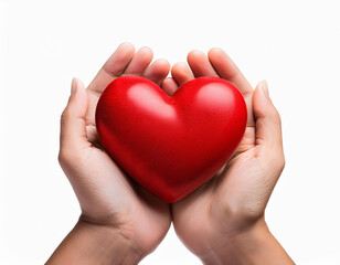 Obraz premium an image of red engagement box holding by hand of young girl