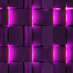 Futuristic 3D Geometric Pattern with Pink and Black Interlocking Shapes