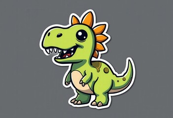 Obraz premium green dragon cartoon