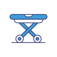 Folding Table icon vector stock illustration