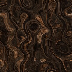 Decorative Wood Grain Texture Featuring Intense Movement and Smooth Flowing Natural Lines