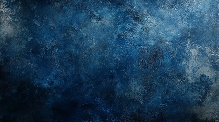 Obraz premium Grainy, textured background in dark blue, featuring distressed, grungy textures that add a raw, edgy aesthetic. The rough, gritty surface creates a sense of age and wear, evoking a vintage 