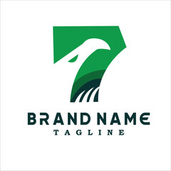 Seven Eagle Simple Logo Modern