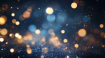 Blue and gold color combination, festive background