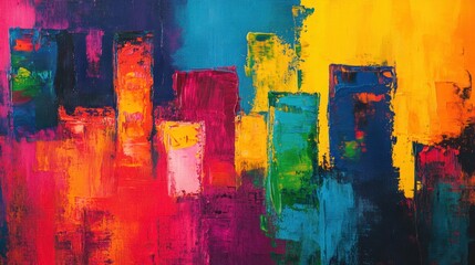 Abstract Art Cityscape