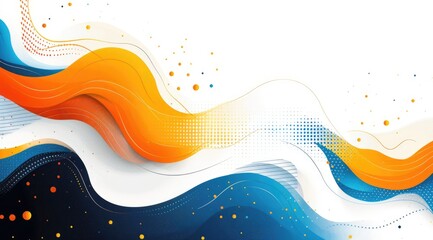 A minimalist abstract business card design with wavy lines creating a calm composition with an insertion area.