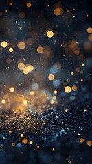 Obraz premium Blue and gold color combination, festive background