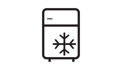 Fridge icon in vector. Logotype