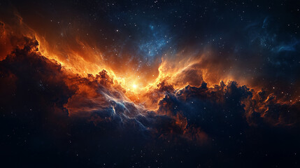 Fototapeta premium Colorful space galaxy cloud nebula. Stary night cosmos. Universe science astronomy. Supernova background wallpaper 